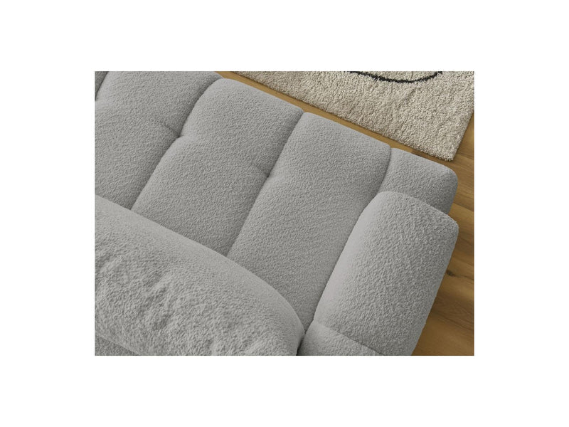 Canapé D'Angle Convertible - Fuji - Tissu Bouclette - Angle Droit