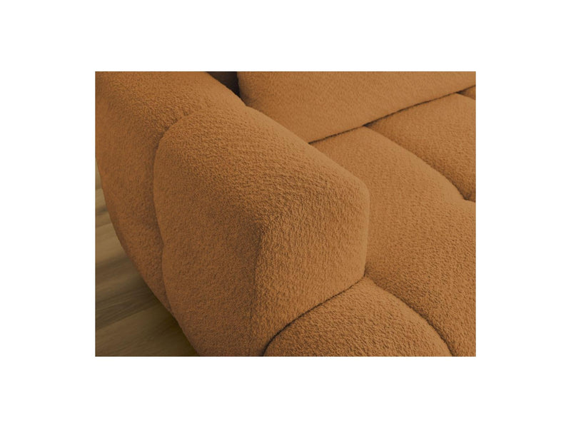 Canapé D'Angle Convertible - Fuji - Tissu Bouclette - Angle Droit