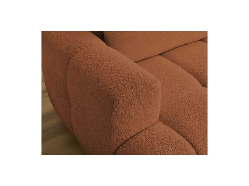 Canapé D'Angle Convertible - Fuji - Tissu Bouclette - Angle Droit