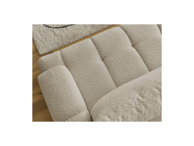 Canapé D'Angle Convertible - Fuji - Tissu Bouclette - Angle Gauche