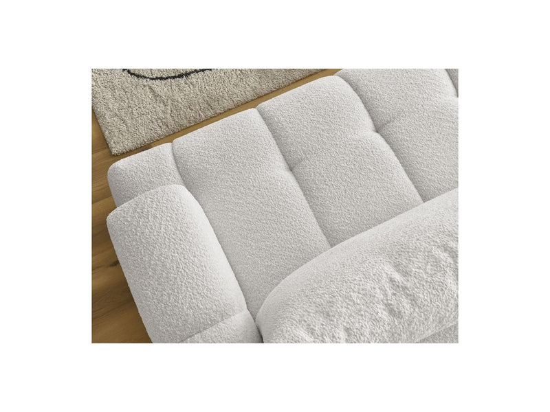 Canapé D'Angle Convertible - Fuji - Tissu Bouclette - Angle Gauche