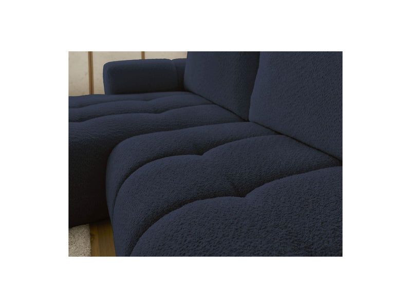 Canapé D'Angle Convertible - Fuji - Tissu Bouclette - Angle Gauche