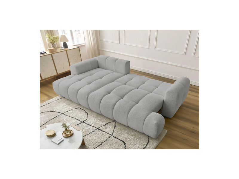 Canapé D'Angle Convertible - Fuji - Tissu Bouclette - Angle Gauche