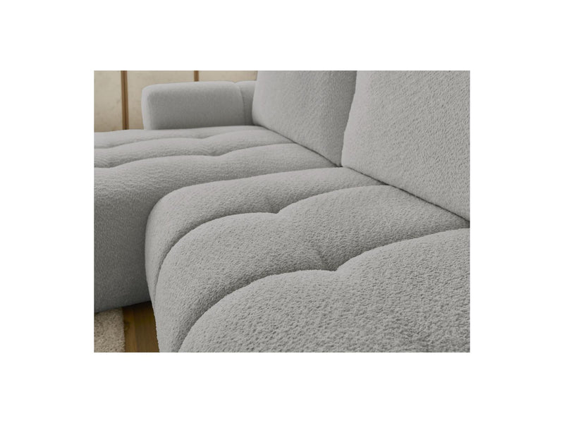 Canapé D'Angle Convertible - Fuji - Tissu Bouclette - Angle Gauche