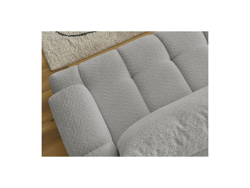 Canapé D'Angle Convertible - Fuji - Tissu Bouclette - Angle Gauche