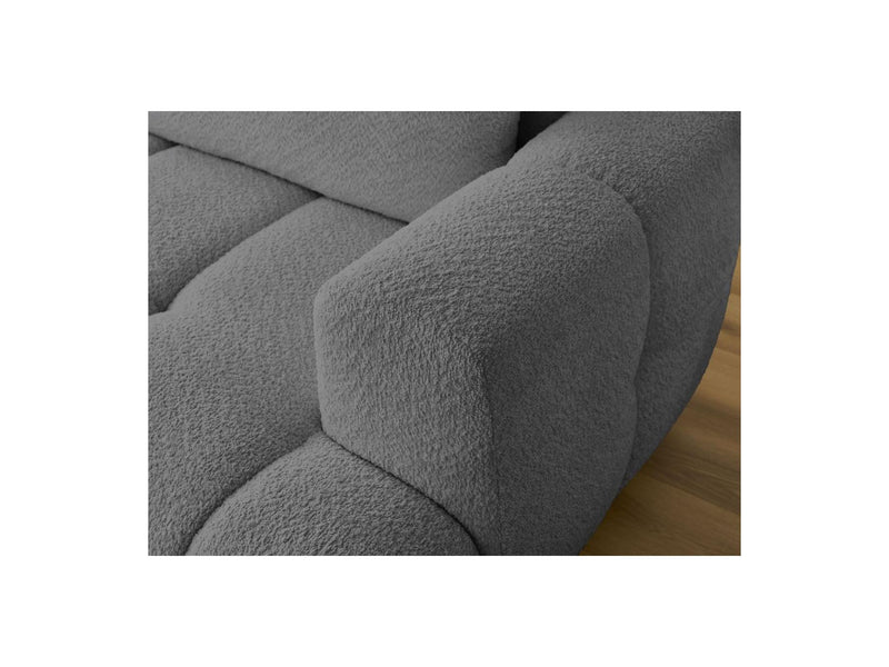 Canapé D'Angle Convertible - Fuji - Tissu Bouclette - Angle Gauche