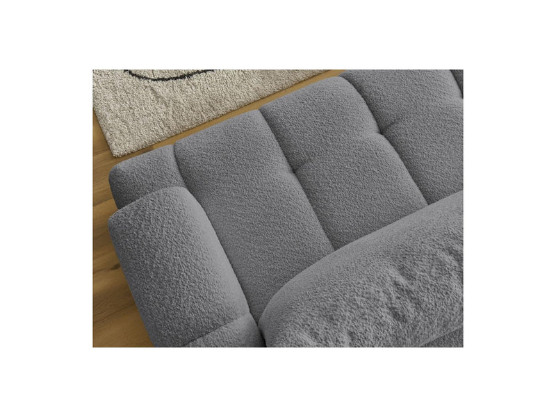 Canapé D'Angle Convertible - Fuji - Tissu Bouclette - Angle Gauche