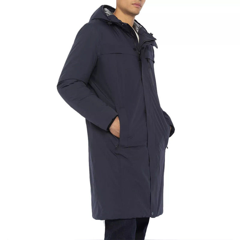 Schott - Parka Longue À Capuche Emmett2 - Marine/Gris