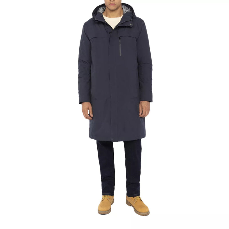 Schott - Parka Longue À Capuche Emmett2 - Marine/Gris