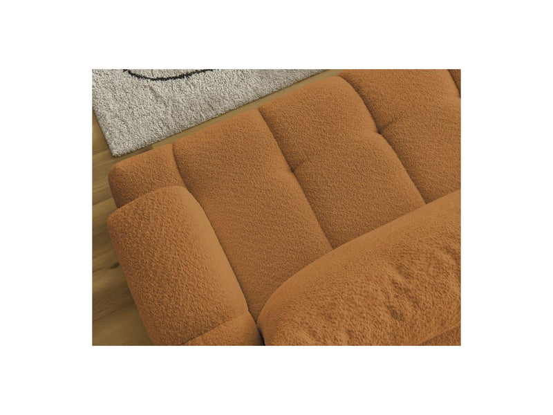 Canapé D'Angle Convertible - Fuji - Tissu Bouclette - Angle Gauche