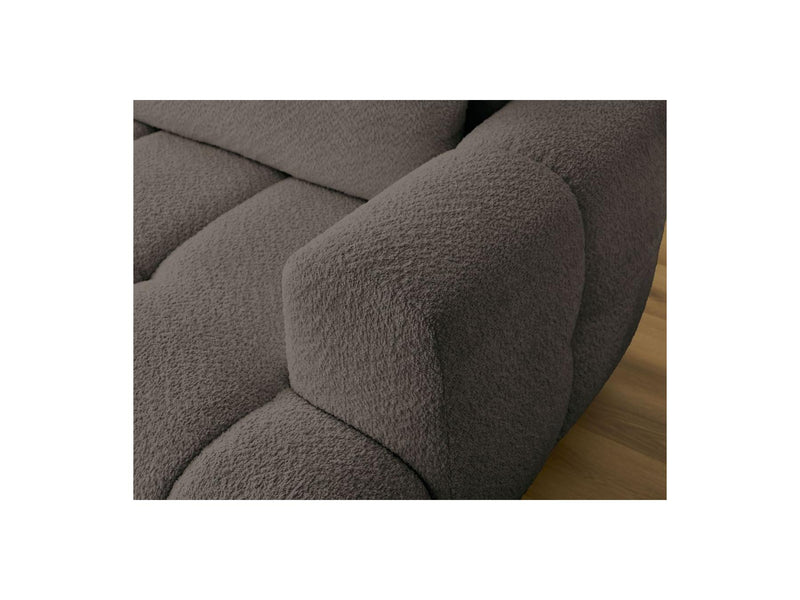 Canapé D'Angle Convertible - Fuji - Tissu Bouclette - Angle Gauche