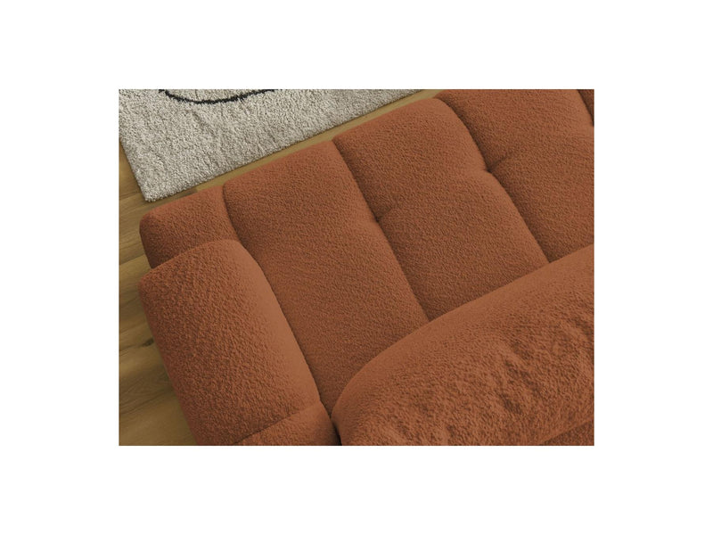 Canapé D'Angle Convertible - Fuji - Tissu Bouclette - Angle Gauche