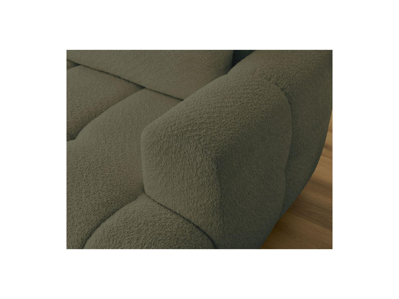 Canapé D'Angle Convertible - Fuji - Tissu Bouclette - Angle Gauche