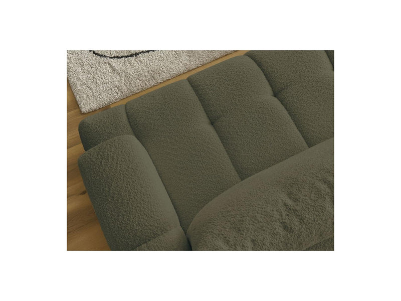 Canapé D'Angle Convertible - Fuji - Tissu Bouclette - Angle Gauche