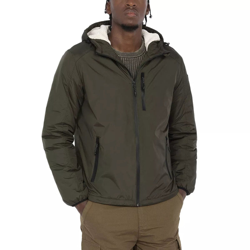 Schott - Parka À Capuche Doublée Sherpa Bladen - Kaki