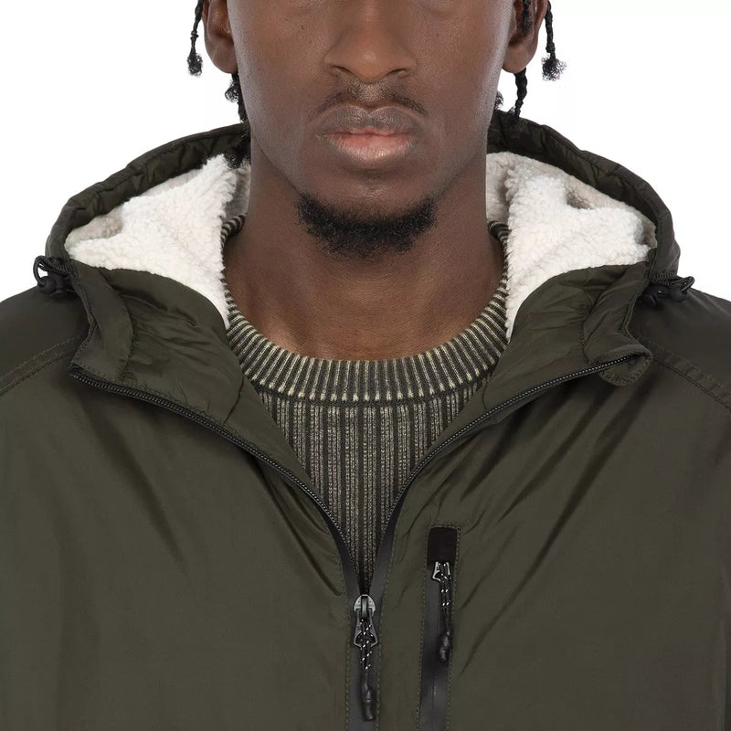 Schott - Parka À Capuche Doublée Sherpa Bladen - Kaki