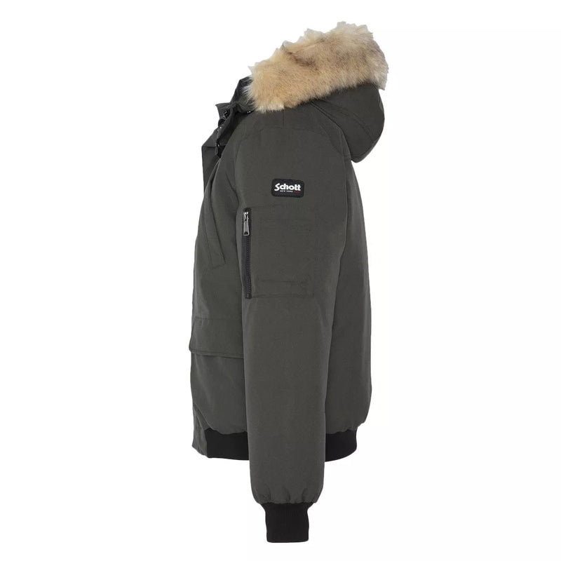 Schott - Blouson À Capuche Keyburn - Kaki