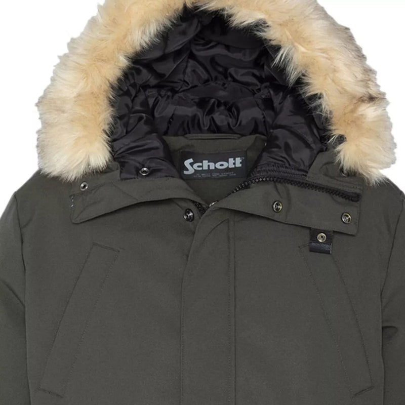Schott - Blouson À Capuche Keyburn - Kaki