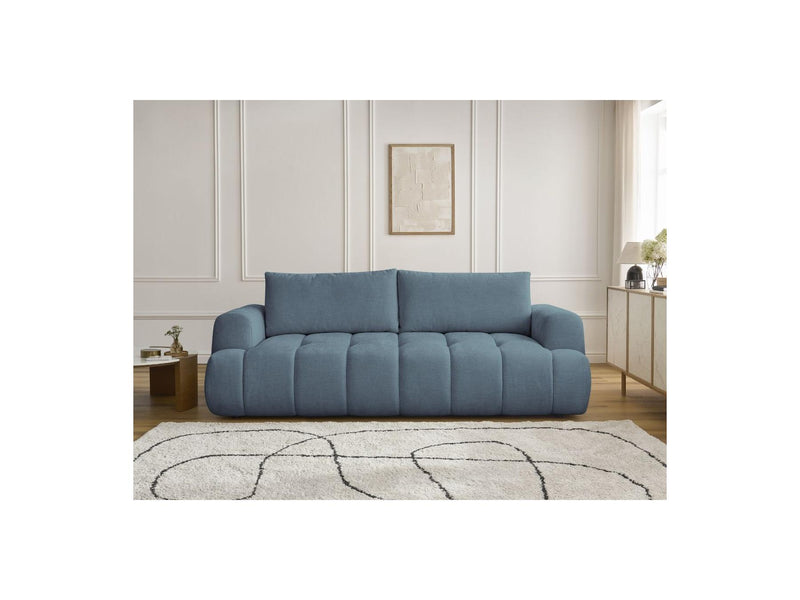 Canapé Droit Convertible 3 Places - Fuji - Tissu Lisse