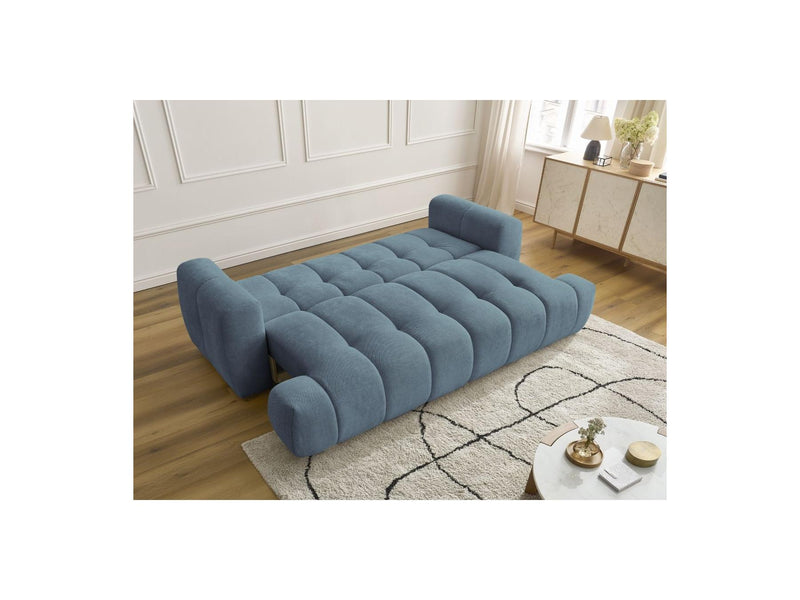 Canapé Droit Convertible 3 Places - Fuji - Tissu Lisse