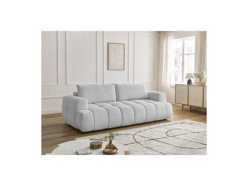 Canapé Droit Convertible 3 Places - Fuji - Tissu Lisse