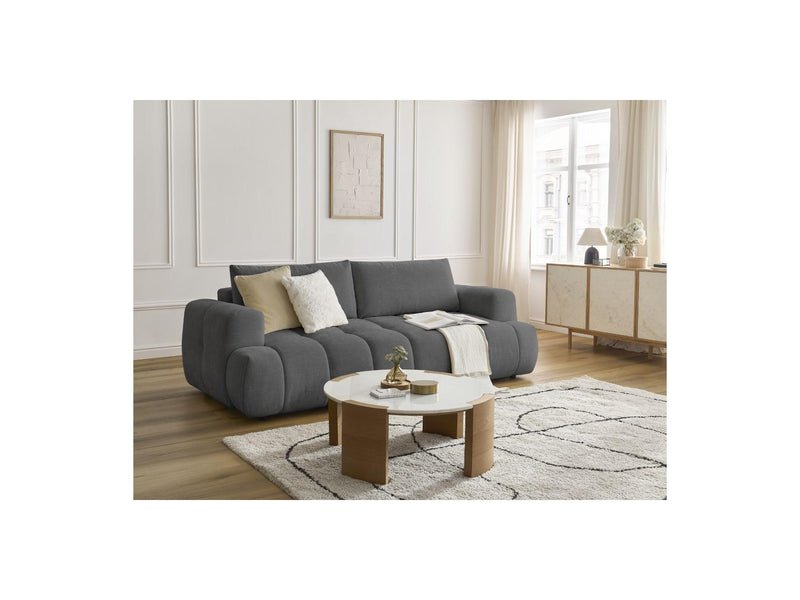 Canapé Droit Convertible 3 Places - Fuji - Tissu Lisse