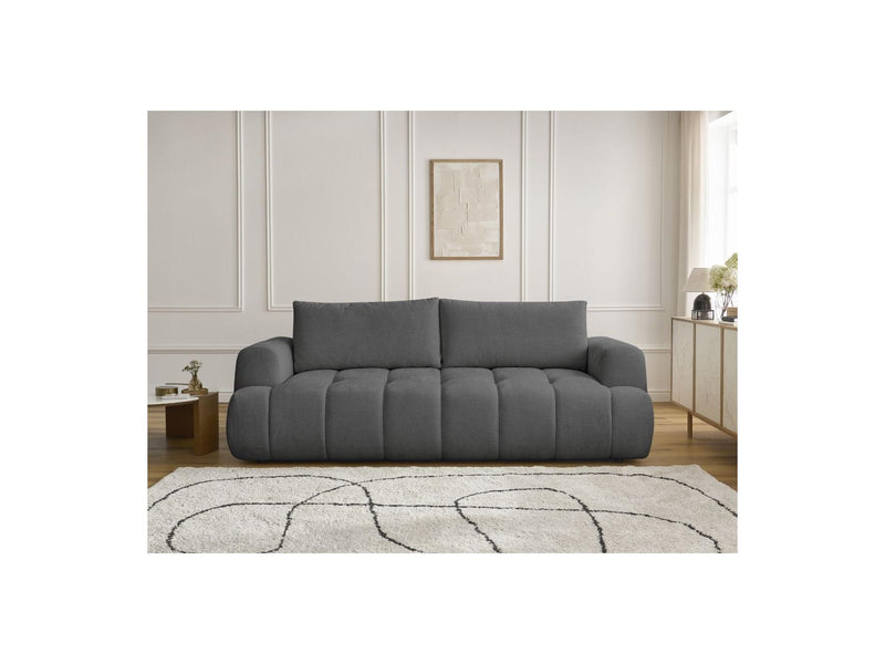 Canapé Droit Convertible 3 Places - Fuji - Tissu Lisse