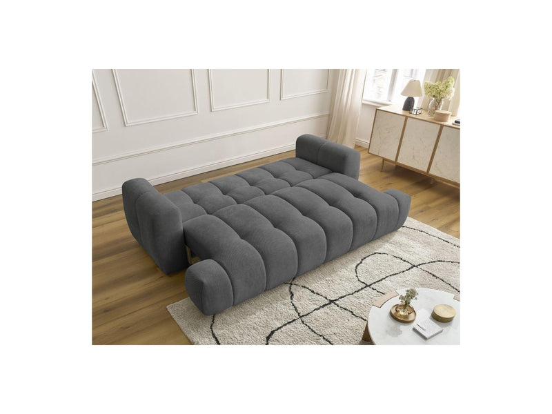 Canapé Droit Convertible 3 Places - Fuji - Tissu Lisse