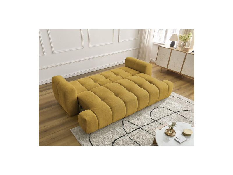 Canapé Droit Convertible 3 Places - Fuji - Tissu Lisse