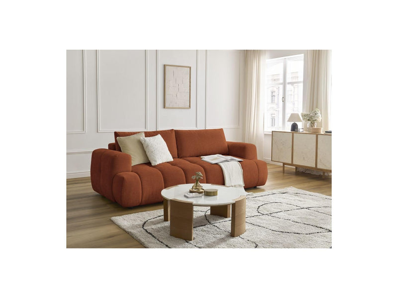 Canapé Droit Convertible 3 Places - Fuji - Tissu Lisse