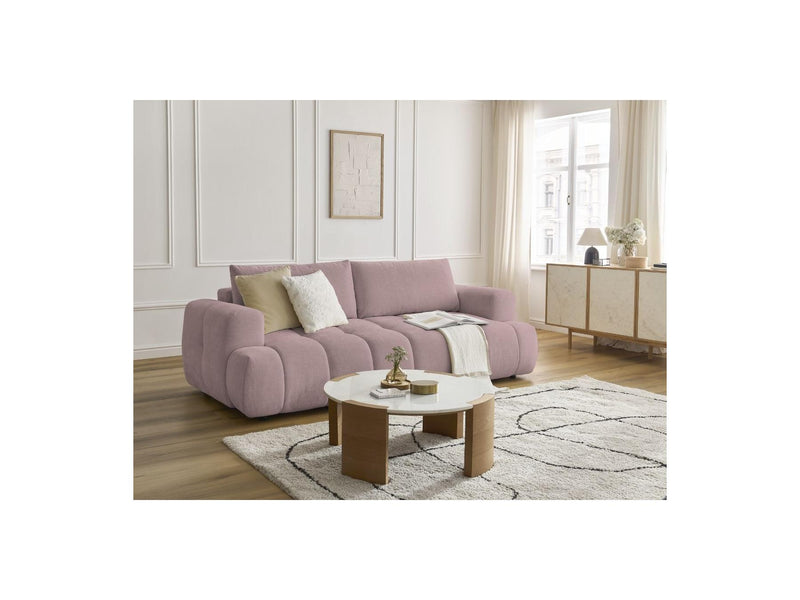 Canapé Droit Convertible 3 Places - Fuji - Tissu Lisse