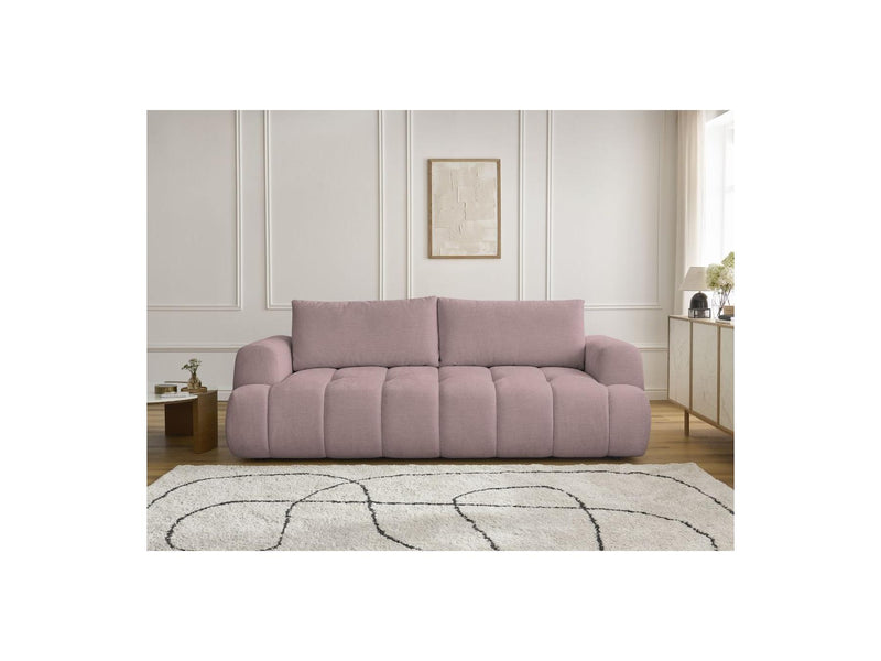 Canapé Droit Convertible 3 Places - Fuji - Tissu Lisse