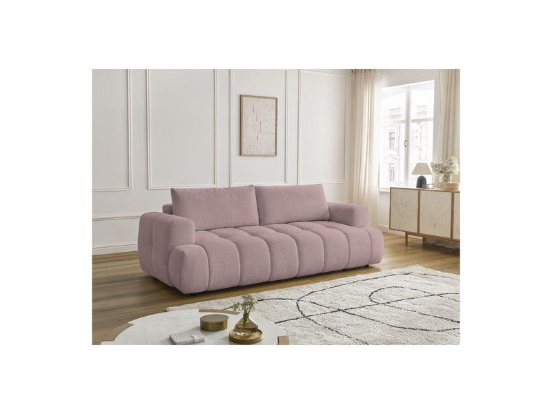 Canapé Droit Convertible 3 Places - Fuji - Tissu Lisse