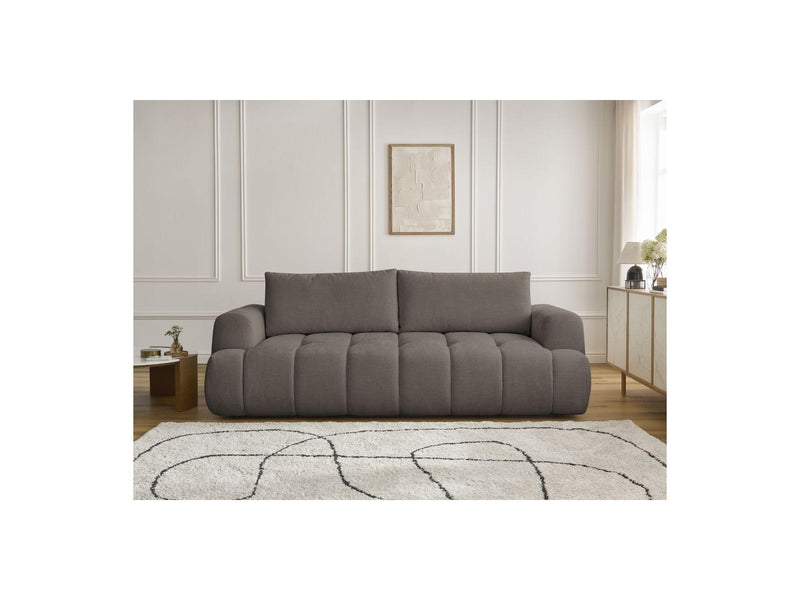 Canapé Droit Convertible 3 Places - Fuji - Tissu Lisse