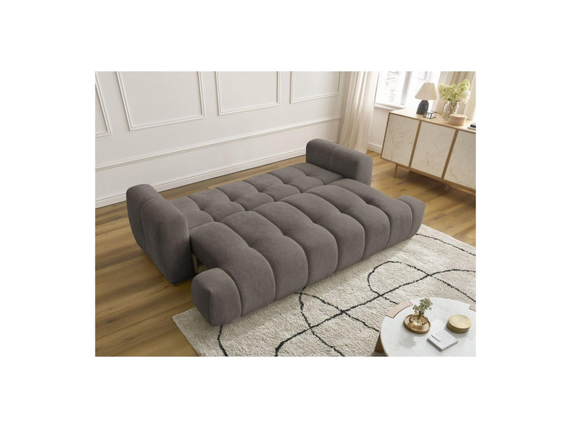 Canapé Droit Convertible 3 Places - Fuji - Tissu Lisse