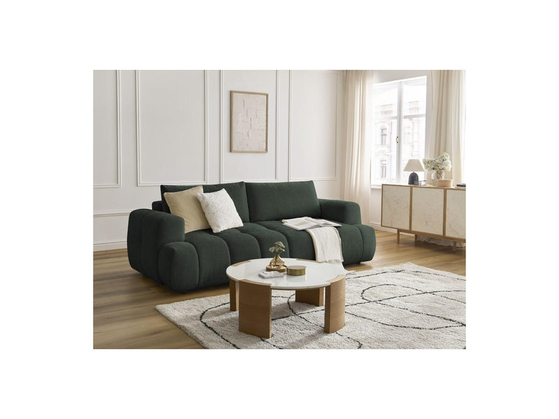 Canapé Droit Convertible 3 Places - Fuji - Tissu Lisse