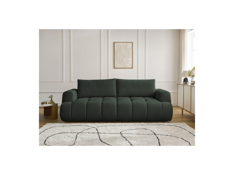 Canapé Droit Convertible 3 Places - Fuji - Tissu Lisse