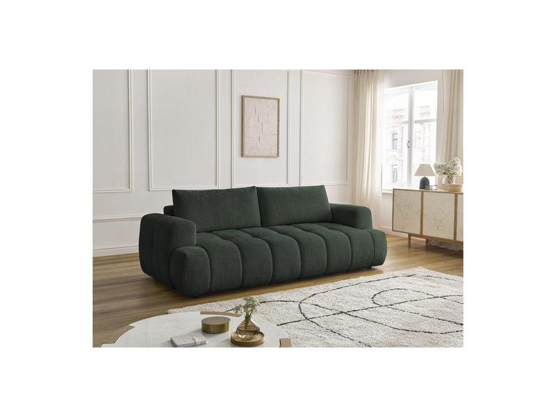 Canapé Droit Convertible 3 Places - Fuji - Tissu Lisse