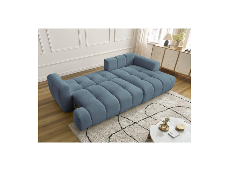 Canapé D'Angle Convertible - Fuji - Tissu Lisse - Angle Droit