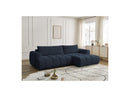 Canapé D'Angle Convertible - Fuji - Tissu Lisse - Angle Droit