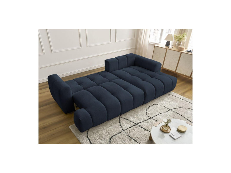 Canapé D'Angle Convertible - Fuji - Tissu Lisse - Angle Droit