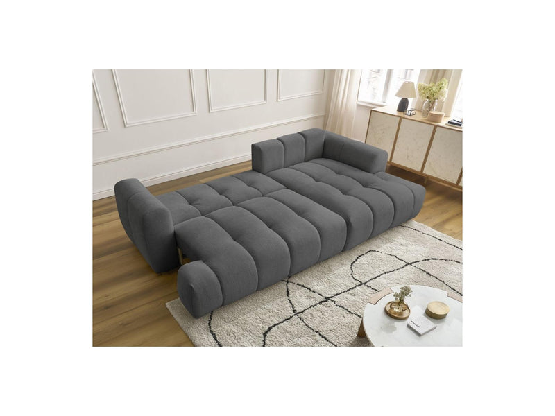 Canapé D'Angle Convertible - Fuji - Tissu Lisse - Angle Droit