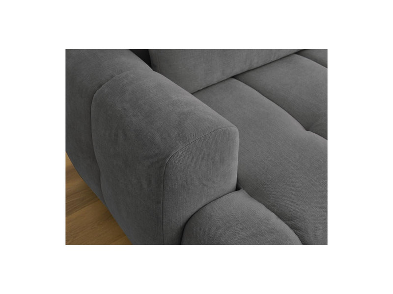 Canapé D'Angle Convertible - Fuji - Tissu Lisse - Angle Droit