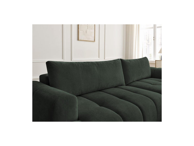 Canapé D'Angle Convertible - Fuji - Tissu Lisse - Angle Droit