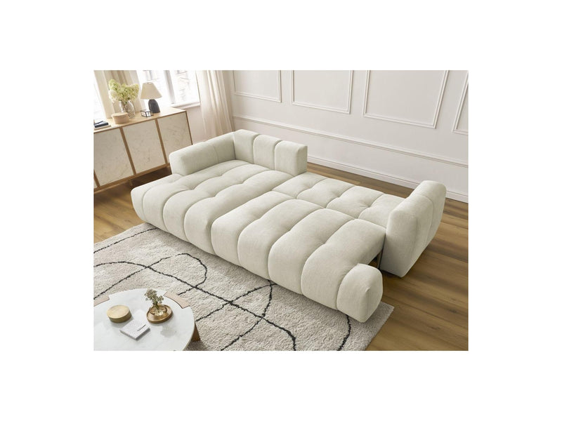 Canapé D'Angle Convertible - Fuji - Tissu Lisse - Angle Gauche