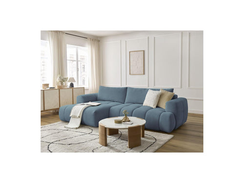 Canapé D'Angle Convertible - Fuji - Tissu Lisse - Angle Gauche