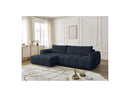 Canapé D'Angle Convertible - Fuji - Tissu Lisse - Angle Gauche