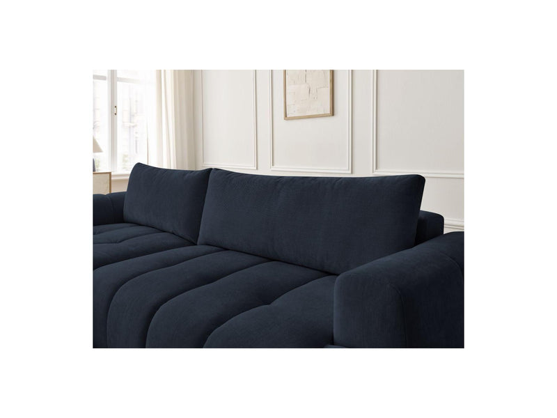 Canapé D'Angle Convertible - Fuji - Tissu Lisse - Angle Gauche