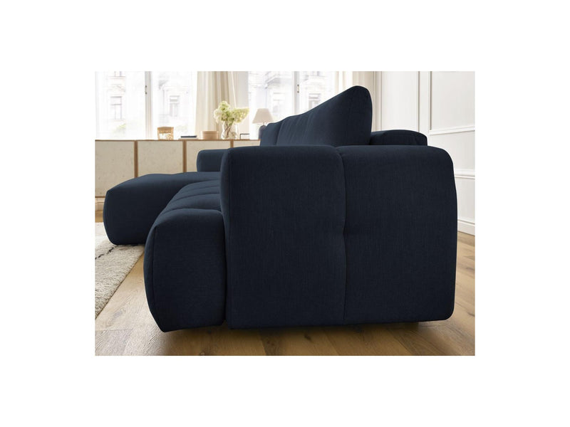 Canapé D'Angle Convertible - Fuji - Tissu Lisse - Angle Gauche