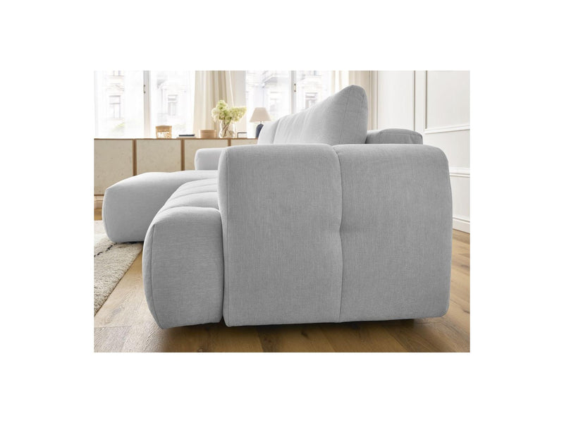 Canapé D'Angle Convertible - Fuji - Tissu Lisse - Angle Gauche